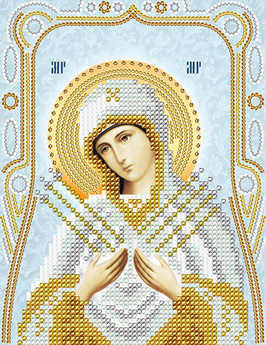 Икона Богородица Остробрамская схема.